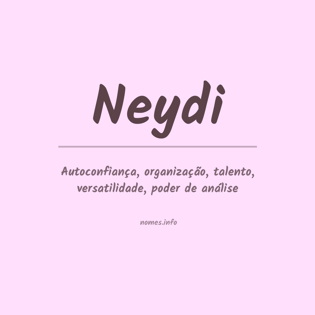 Significado do nome Neydi