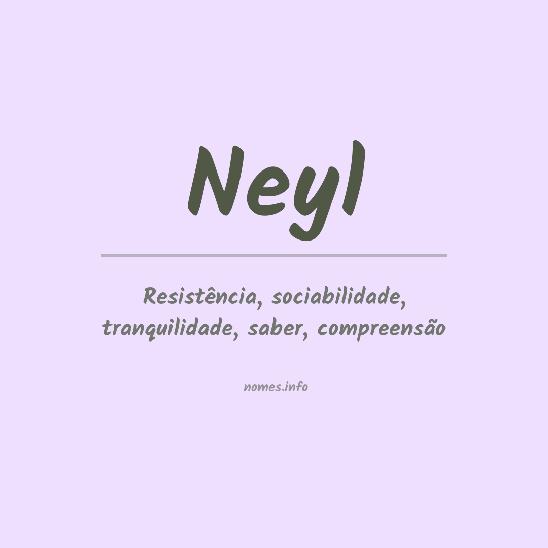 Significado do nome Neyl