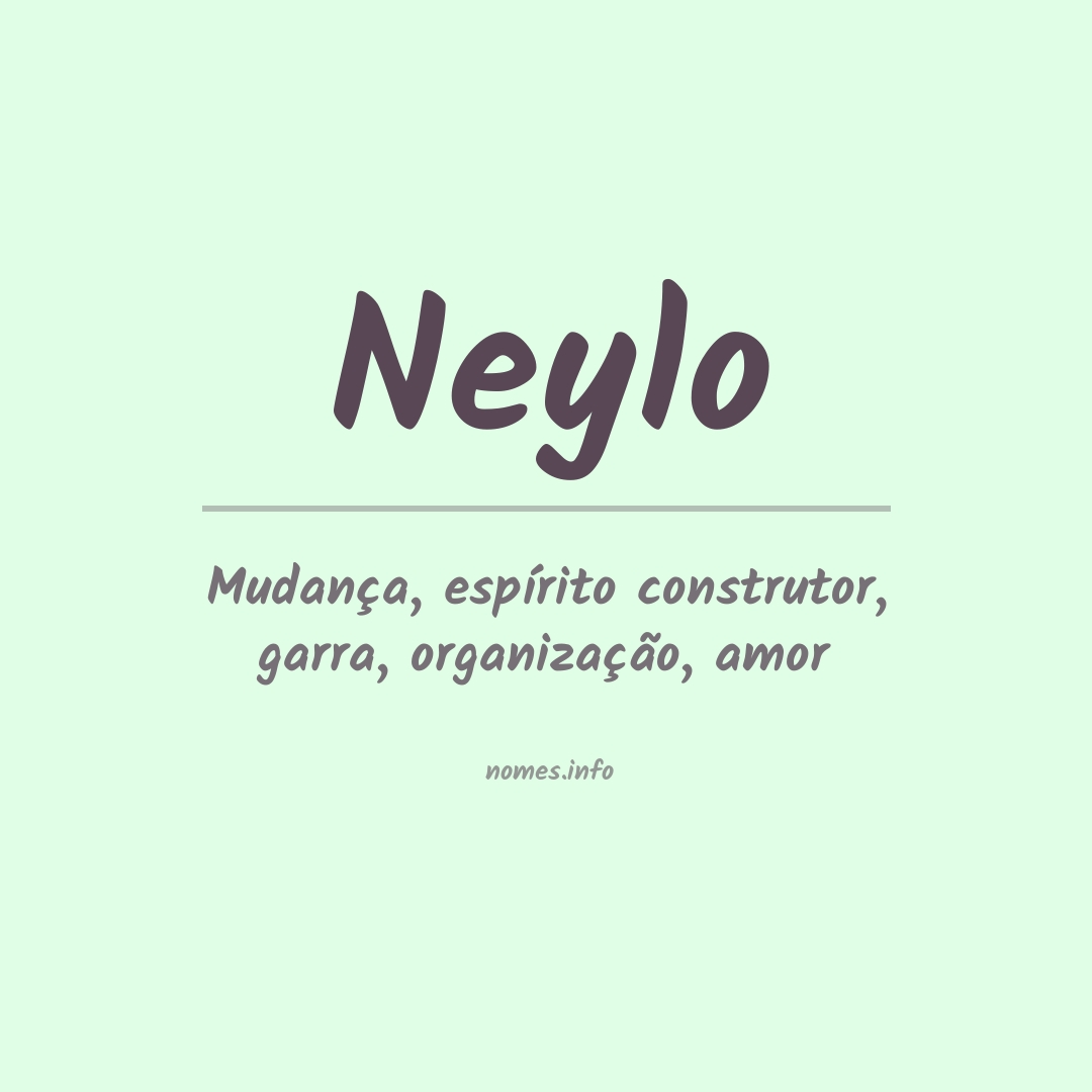 Significado do nome Neylo