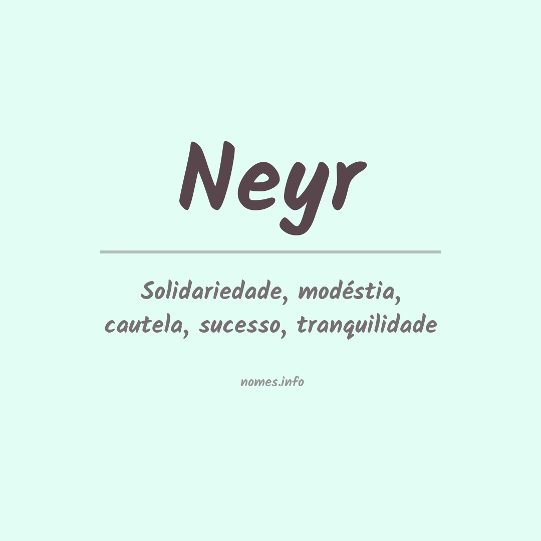 Significado do nome Neyr