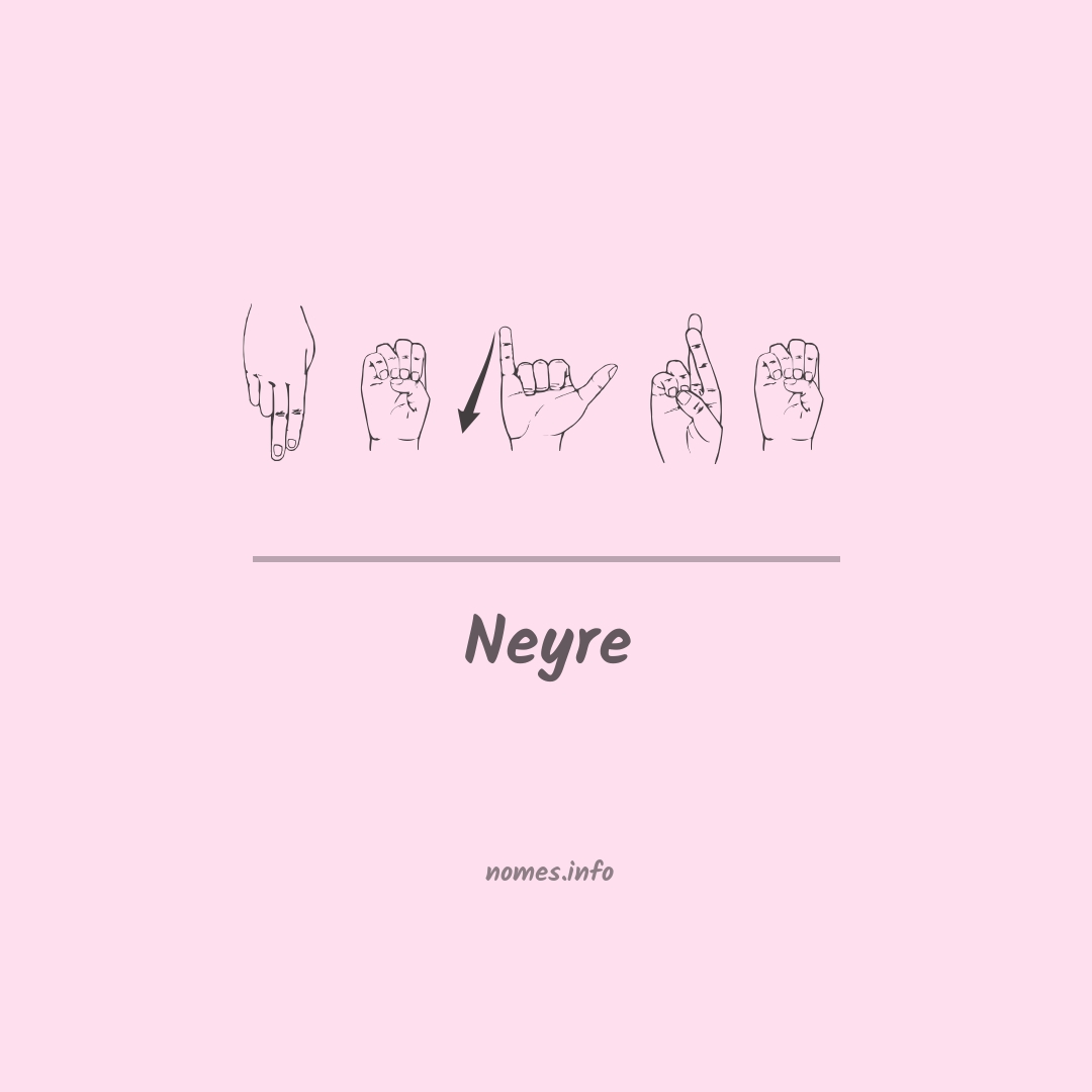 Neyre em Libras