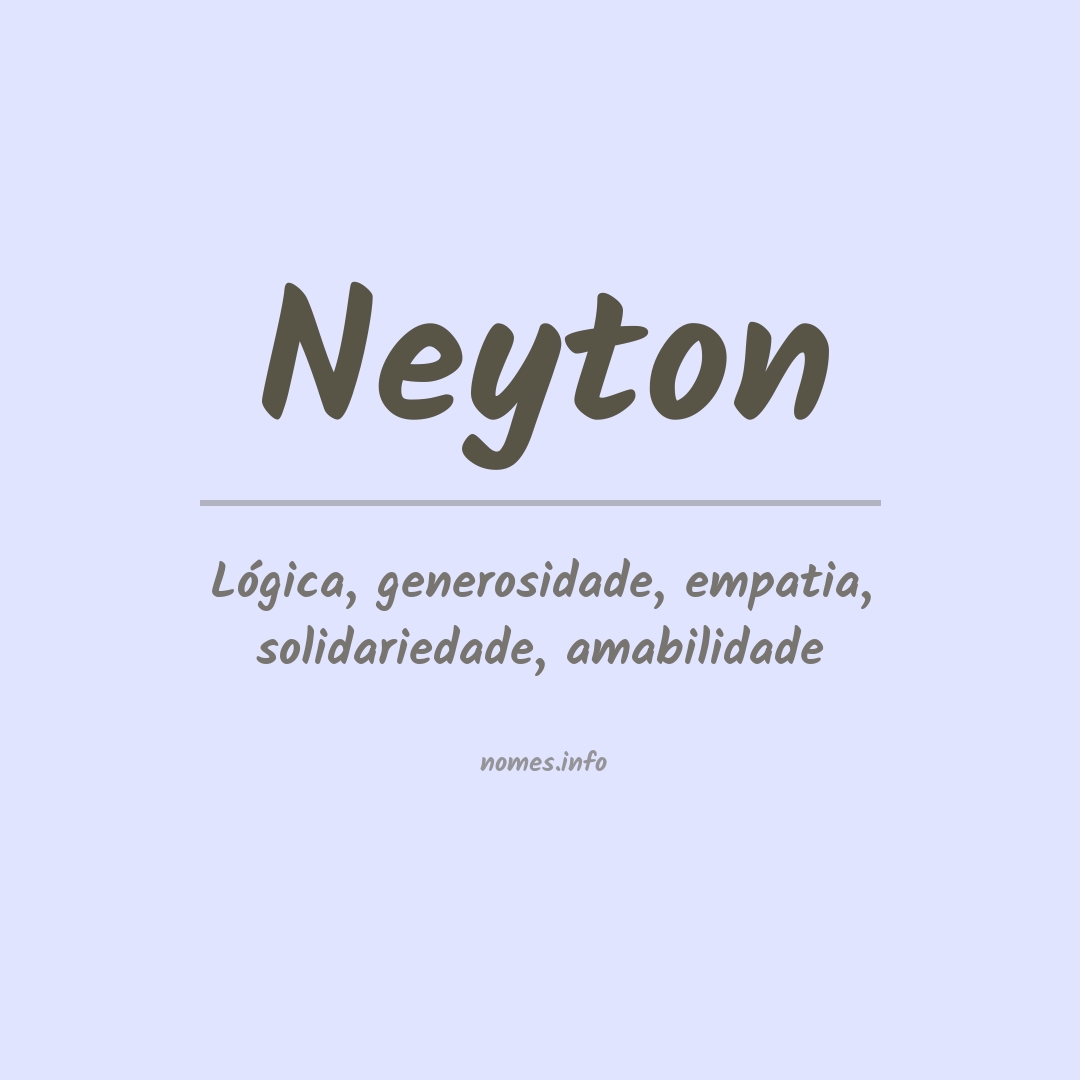 Significado do nome Neyton