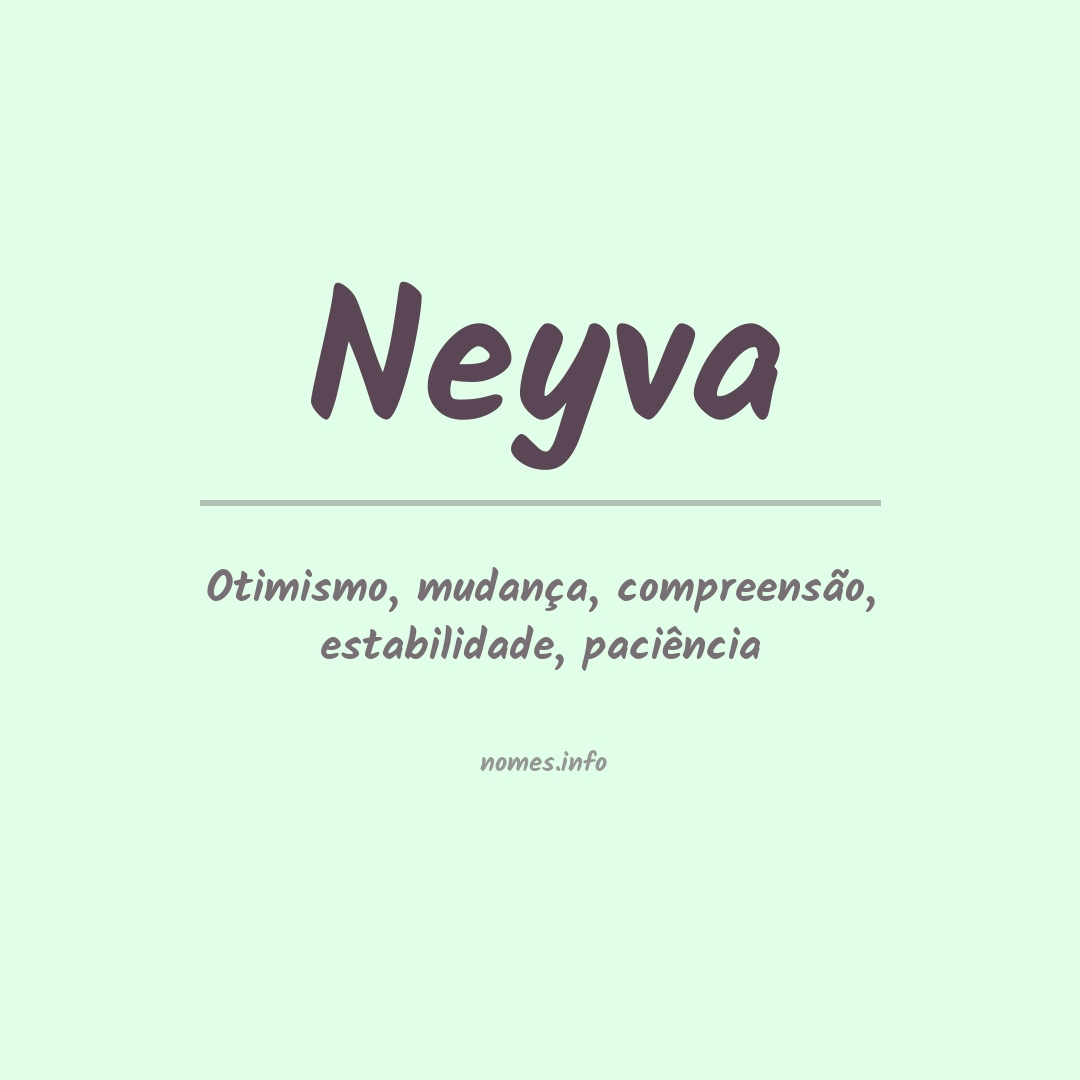 Significado do nome Neyva