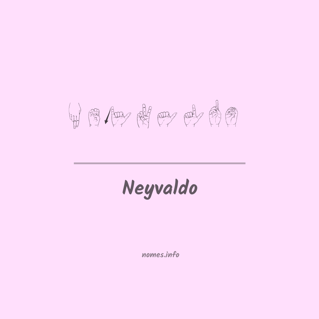 Neyvaldo em Libras