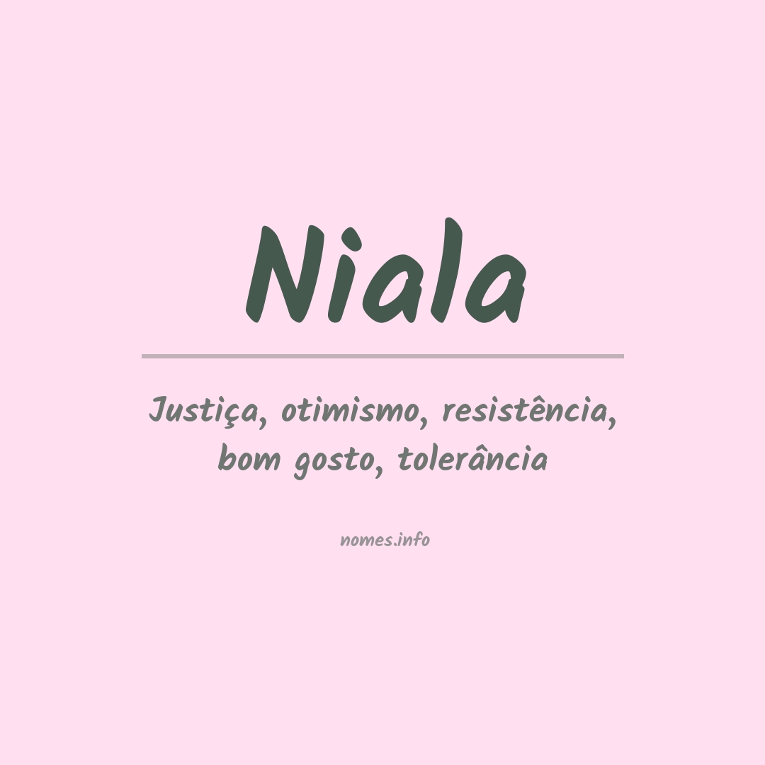 Significado do nome Niala