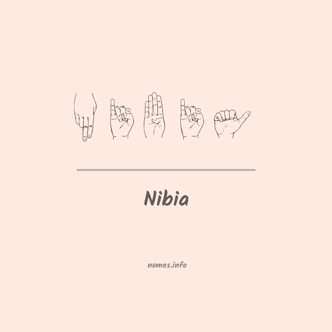 Nibia em Libras