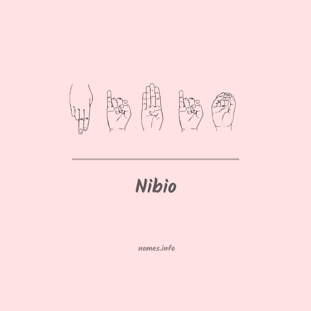 Nibio em Libras