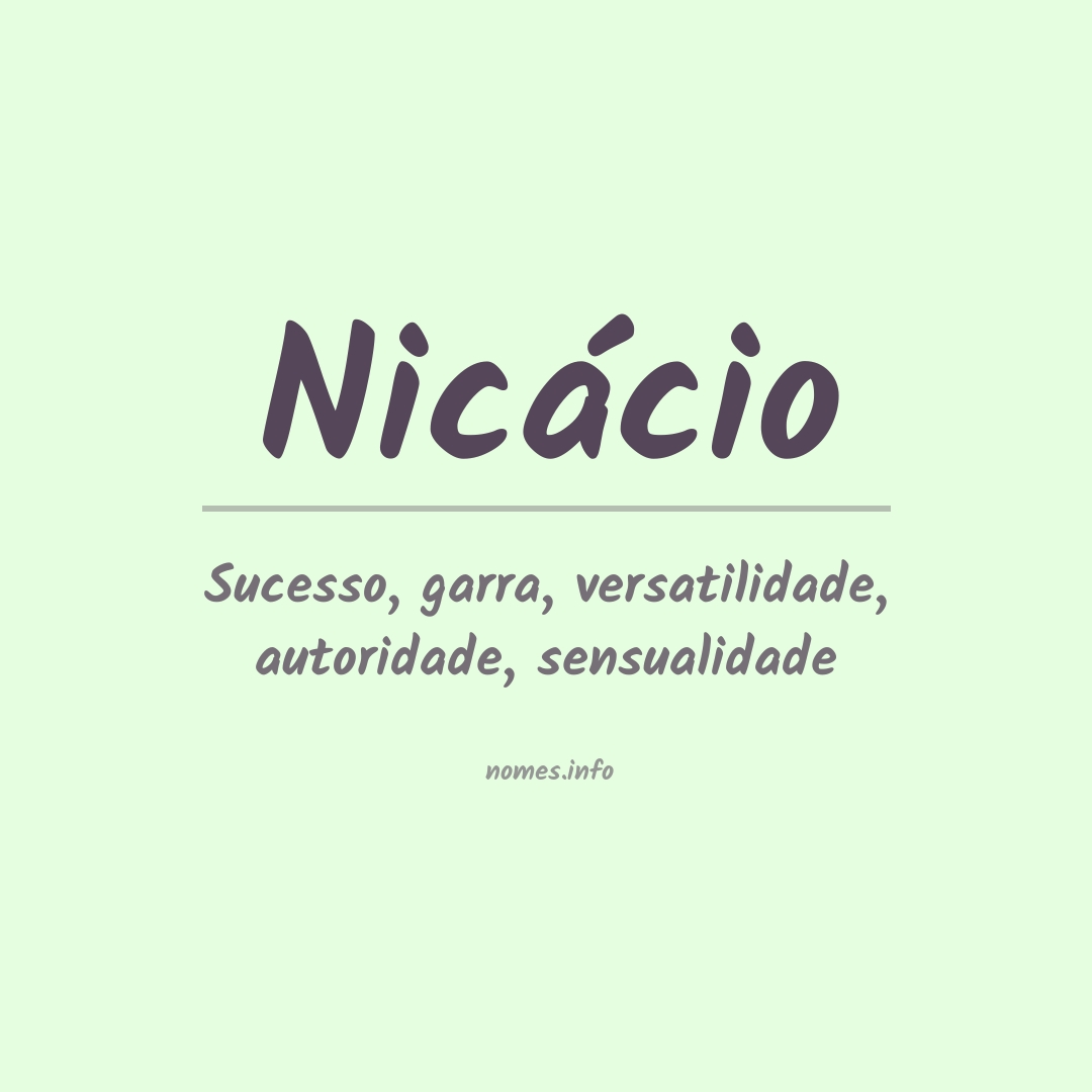 Significado do nome Nicácio
