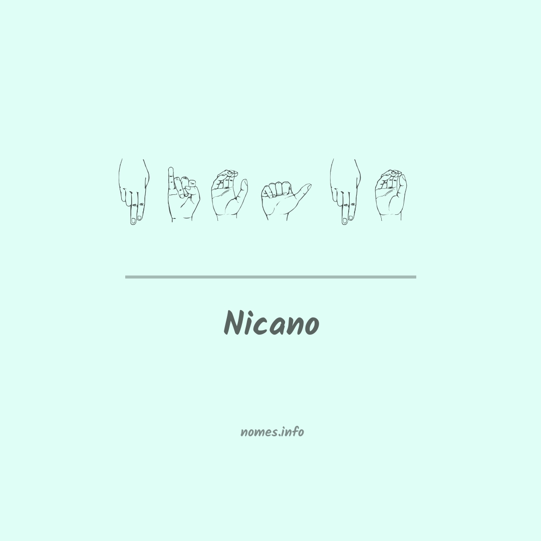 Nicano em Libras
