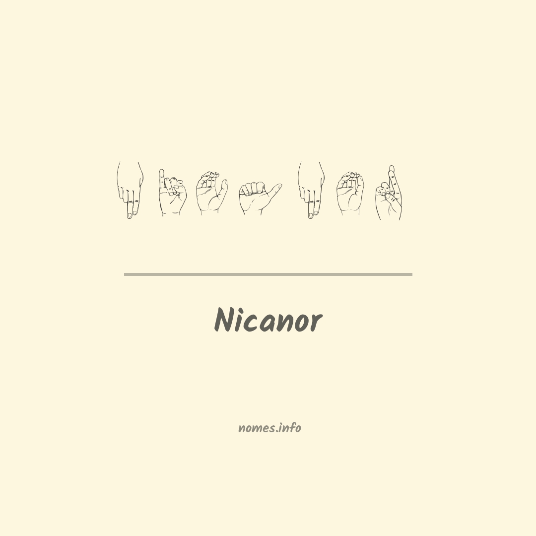 Nicanor em Libras