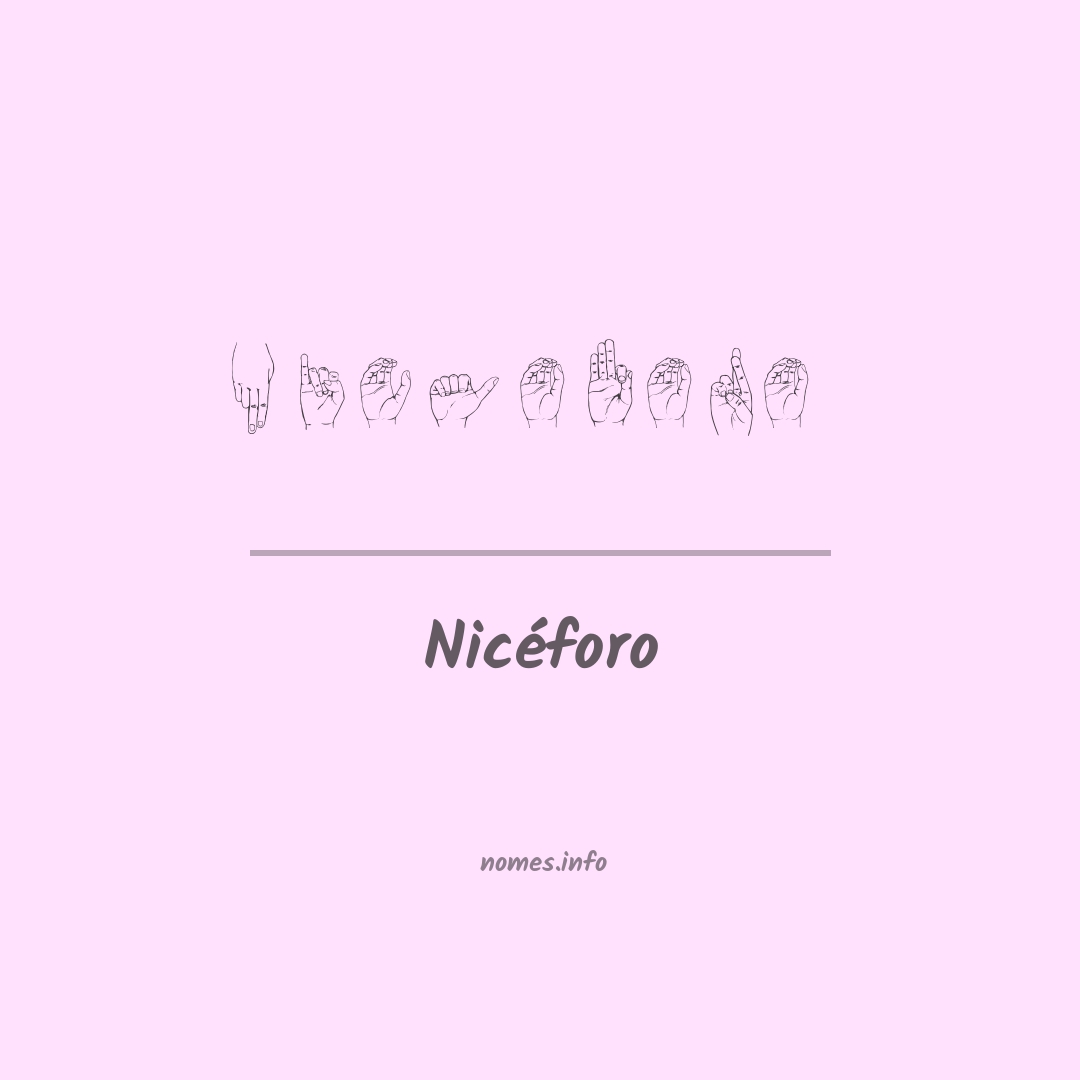 Nicéforo em Libras