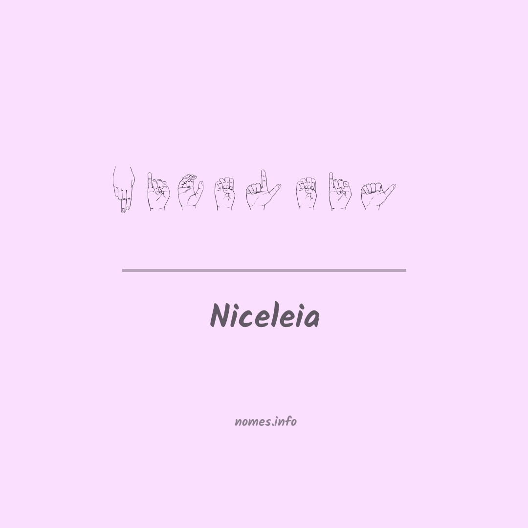 Niceleia em Libras