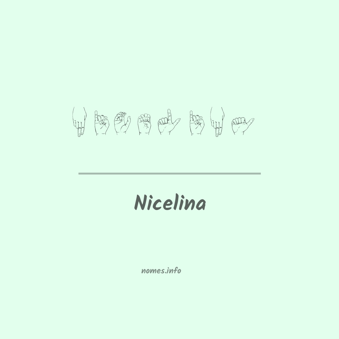Nicelina em Libras Nicelina em Libras