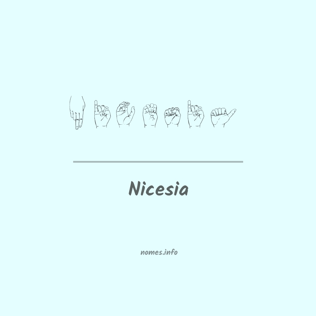 Nicesia em Libras