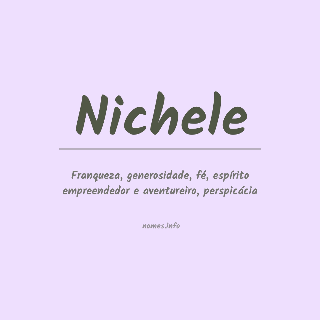Significado do nome Nichele