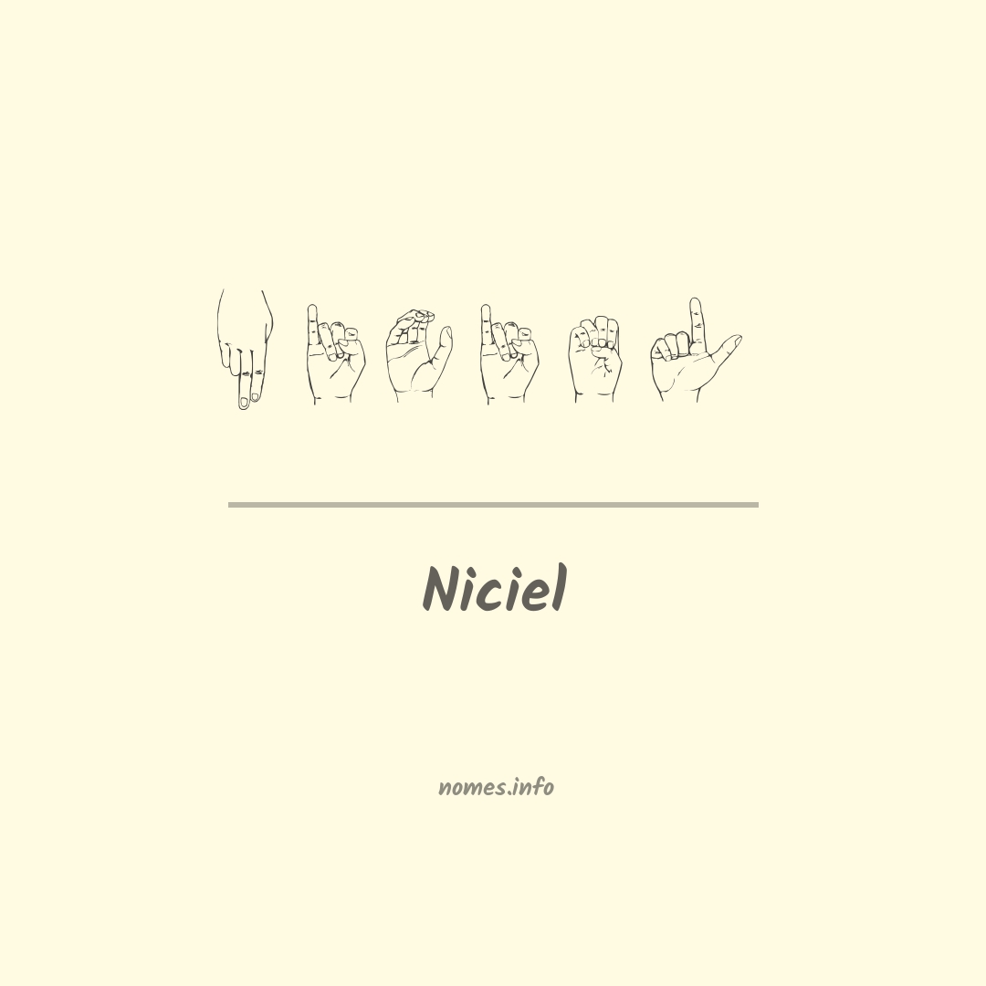 Niciel em Libras