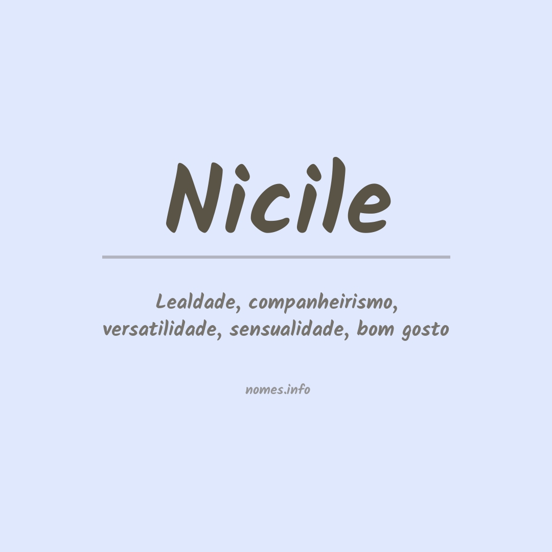 Significado do nome Nicile