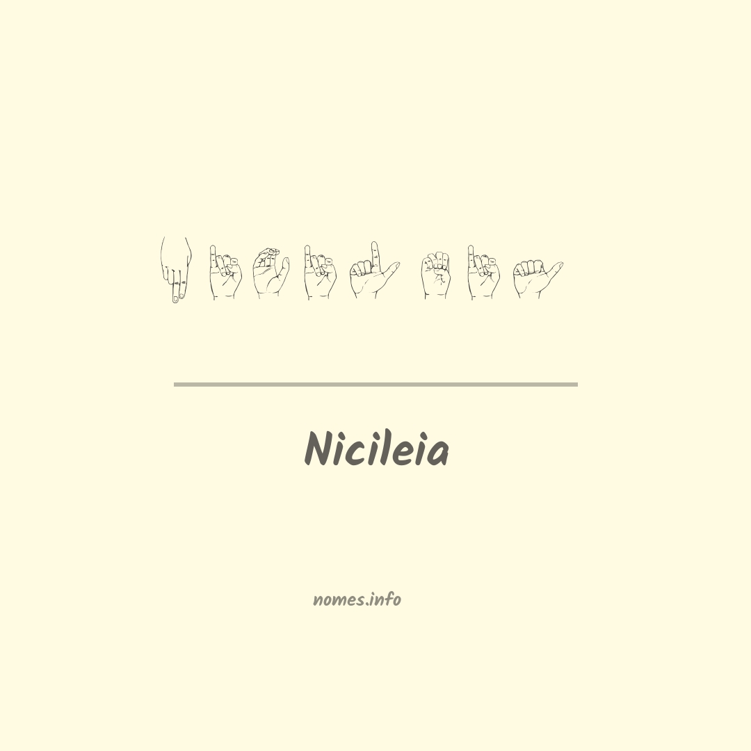 Nicileia em Libras