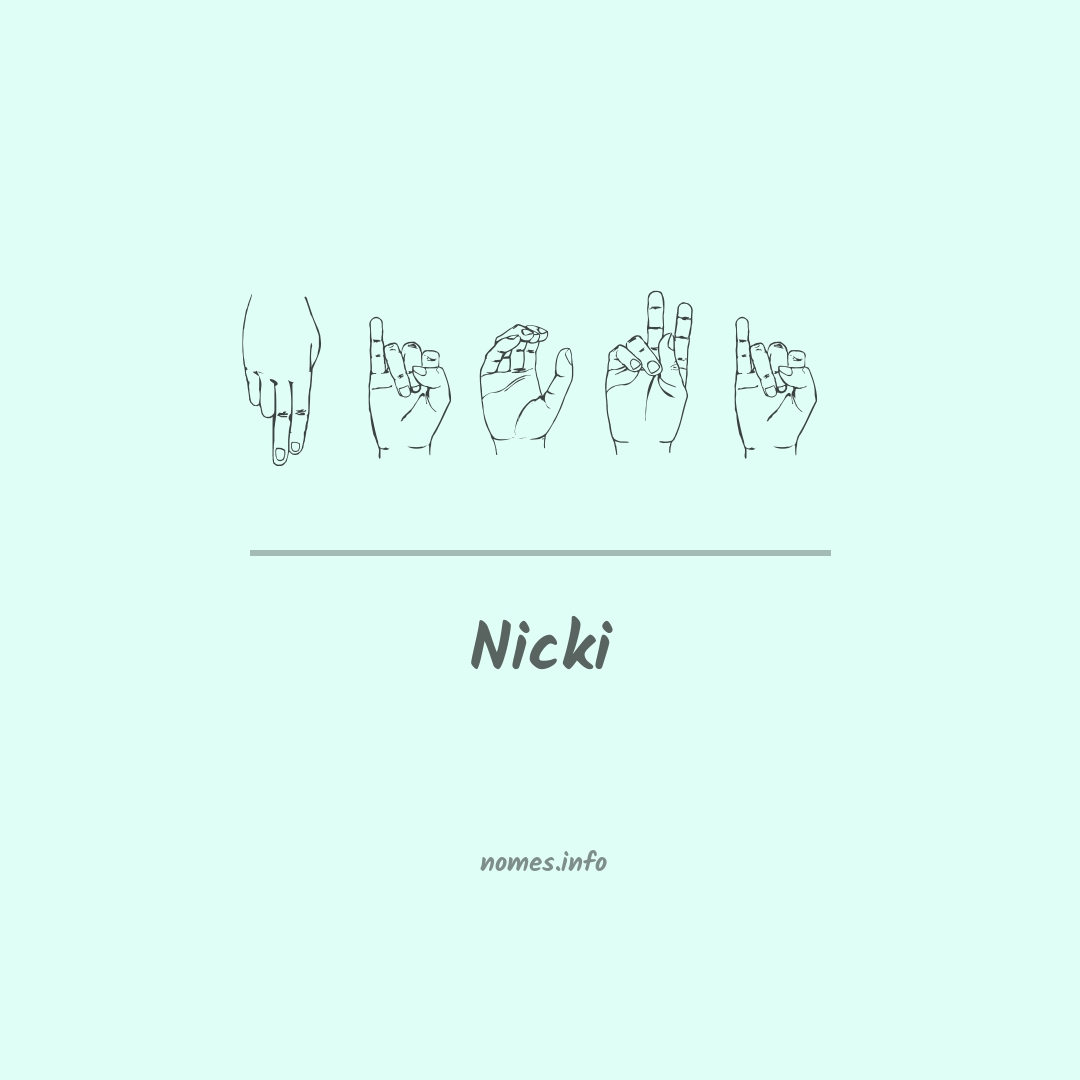 Nicki em Libras