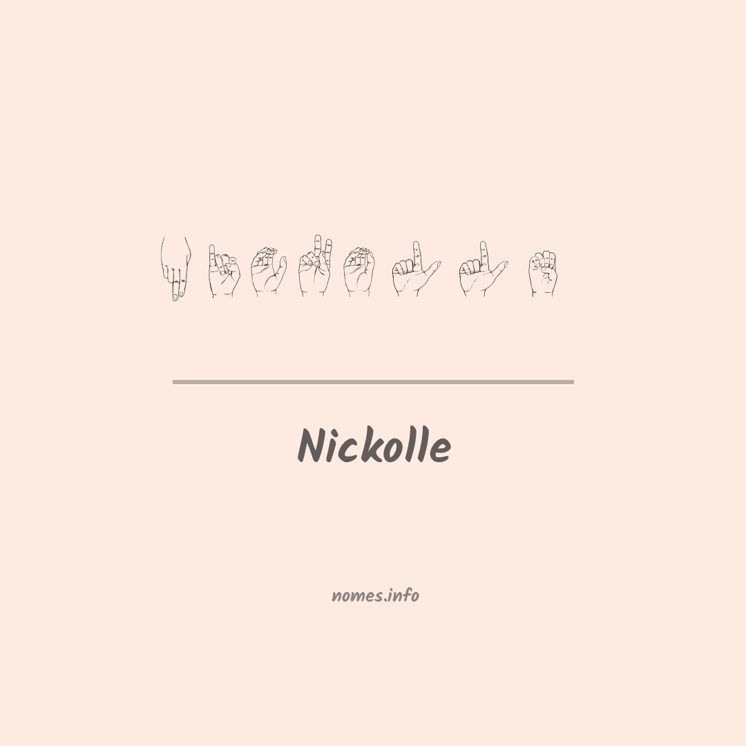 Nickolle em Libras