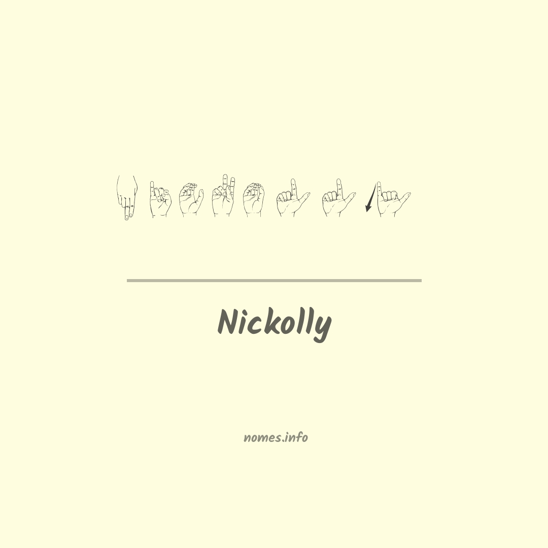 Nickolly em Libras