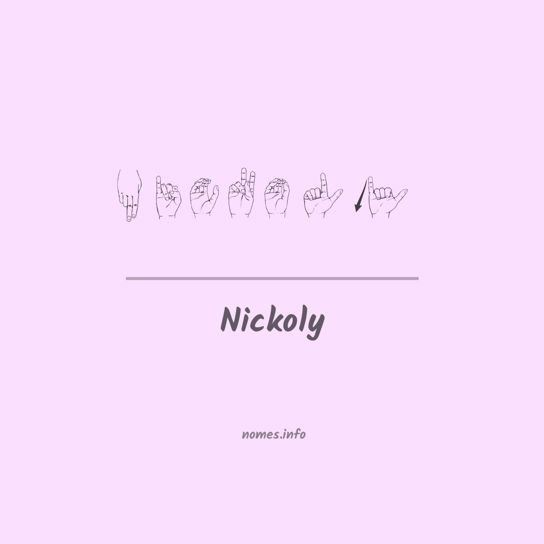 Nickoly em Libras