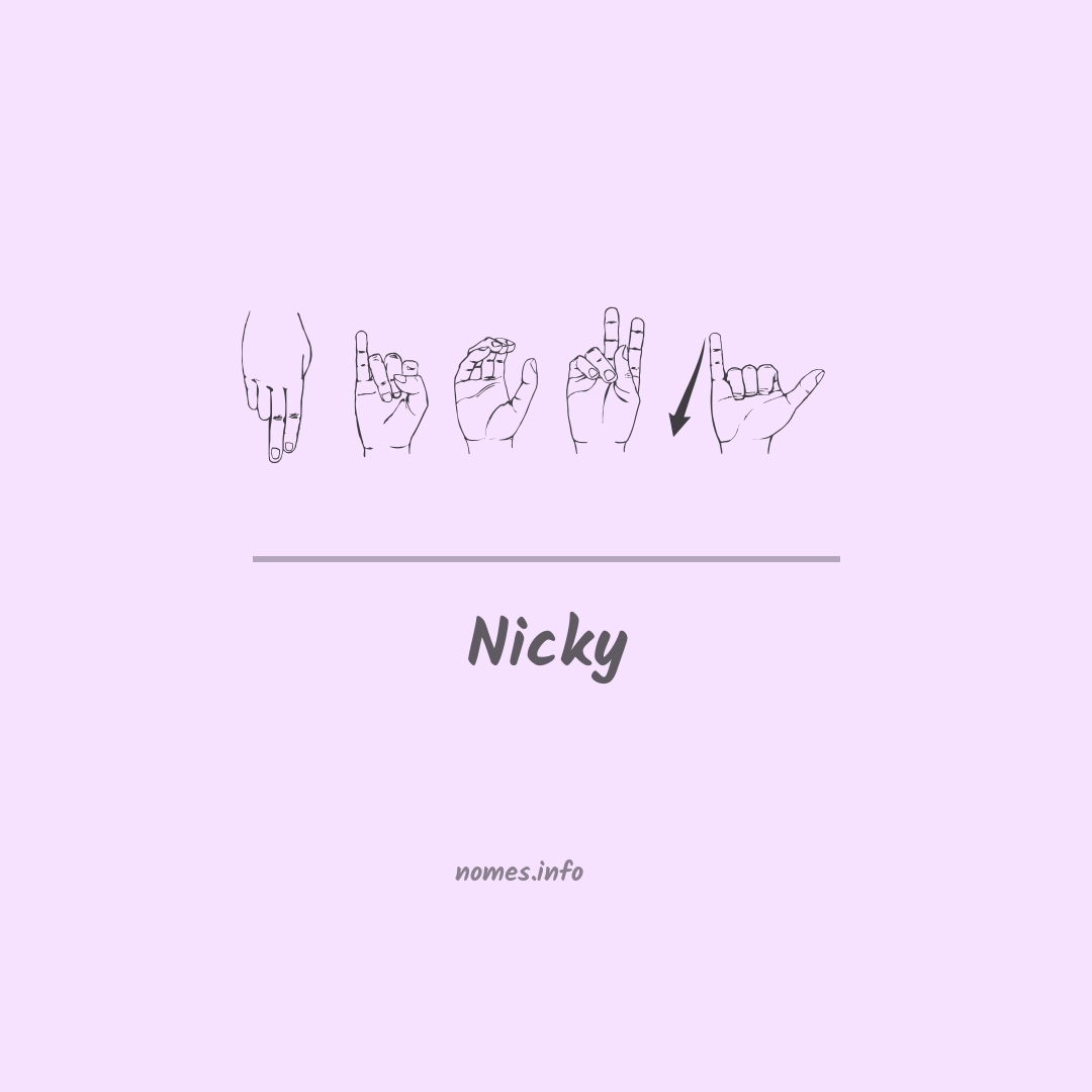 Nicky em Libras