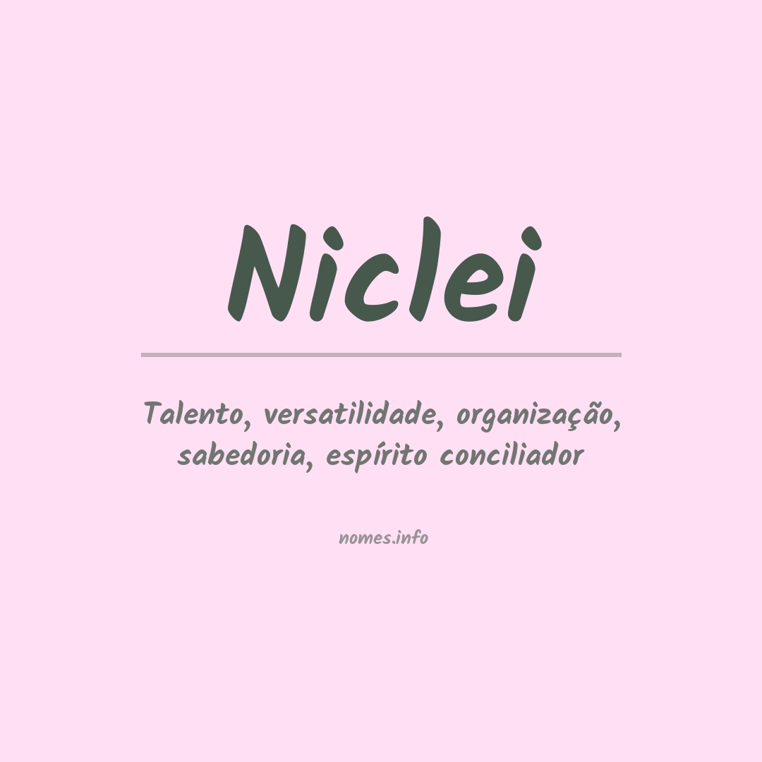 Significado do nome Niclei