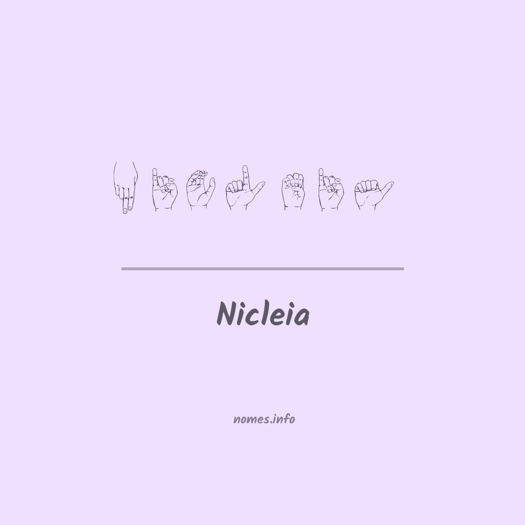 Nicleia em Libras
