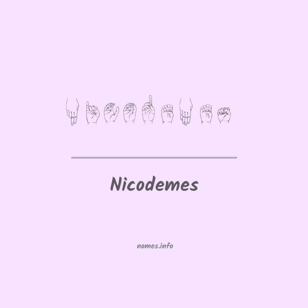 Nicodemes em Libras