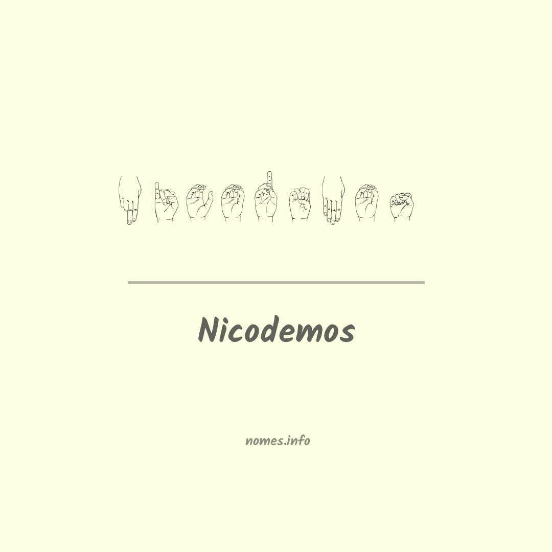 Nicodemos em Libras