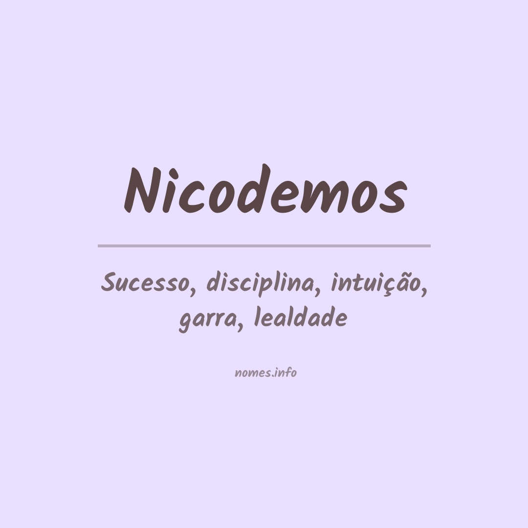 Significado do nome Nicodemos