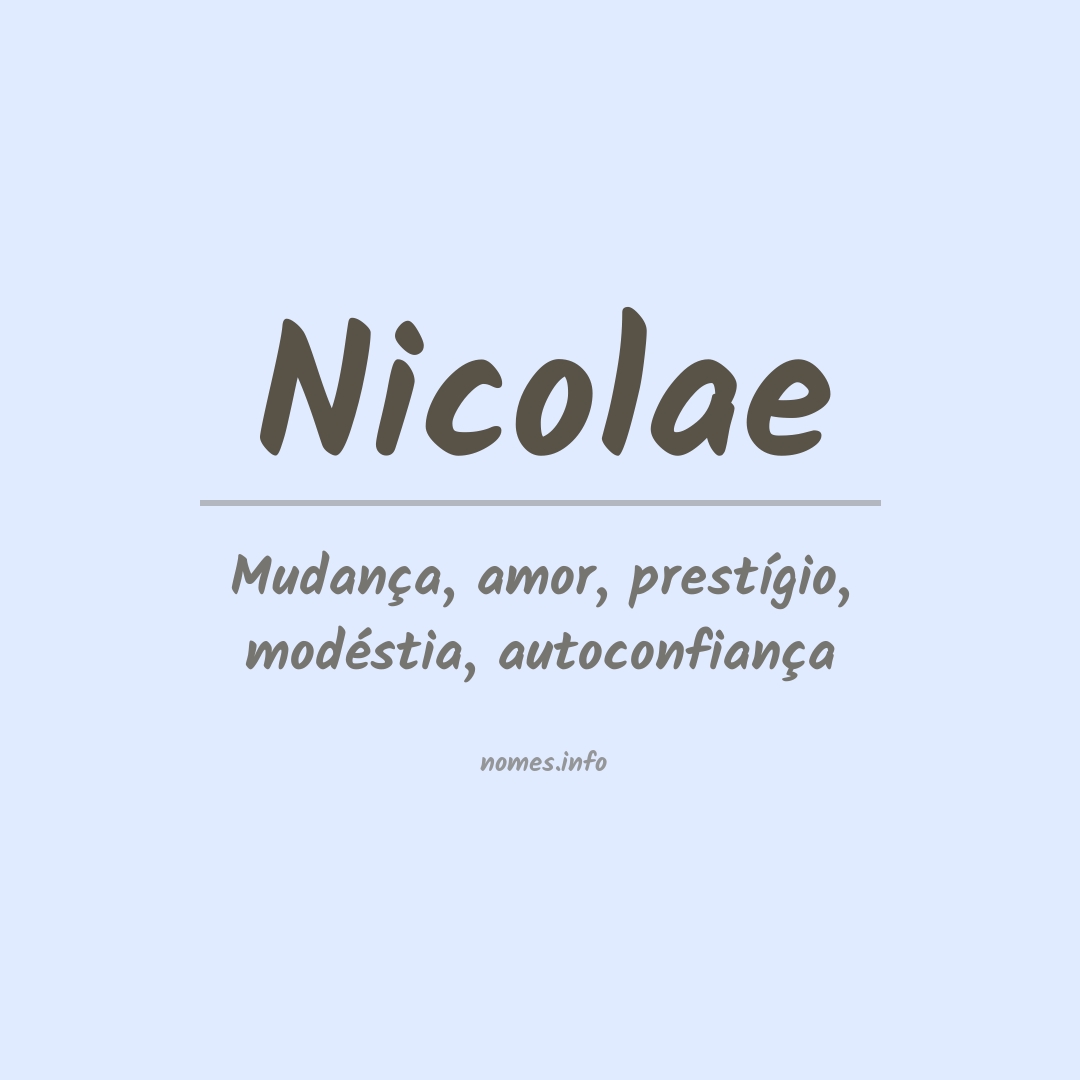 Significado do nome Nicolae