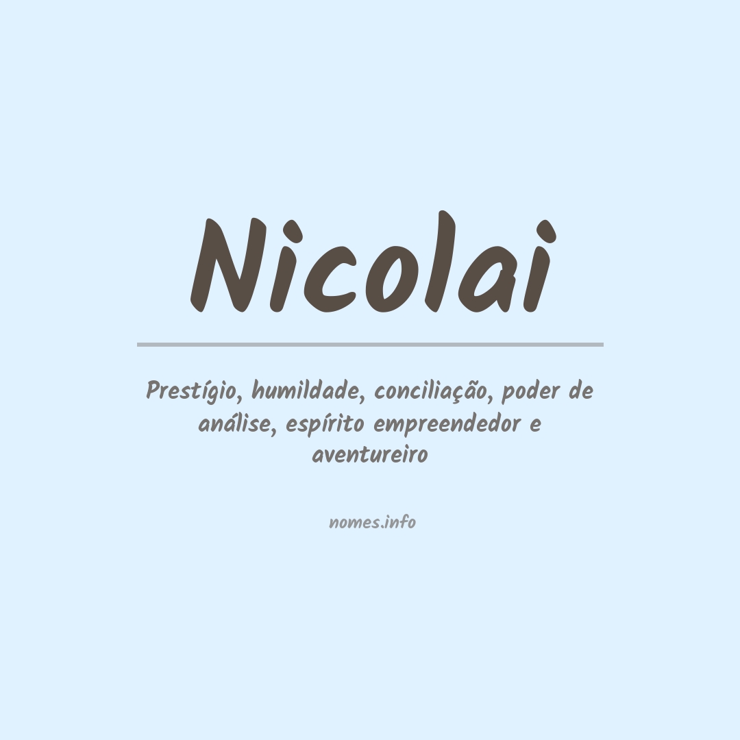 Significado do nome Nicolai