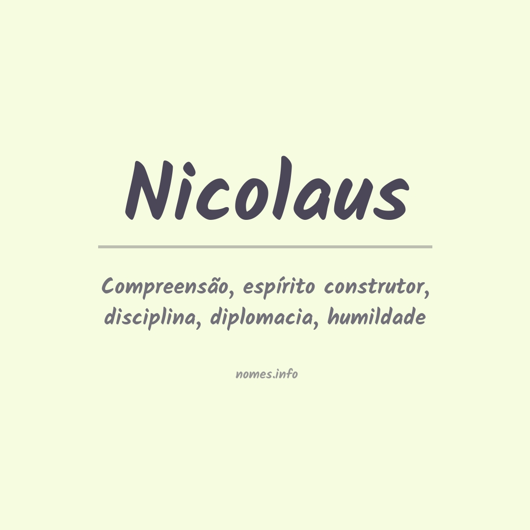 Significado do nome Nicolaus