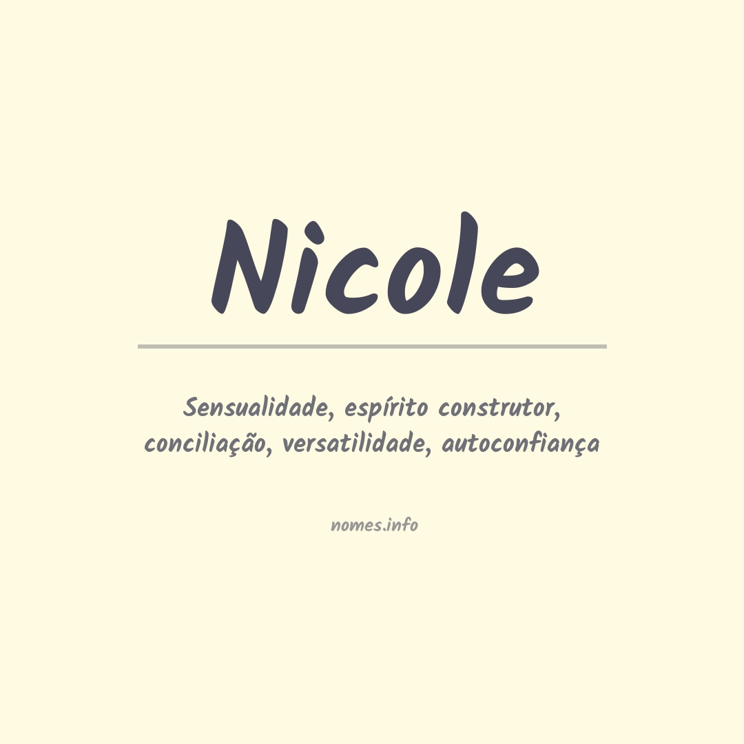 Significado do nome Nicole