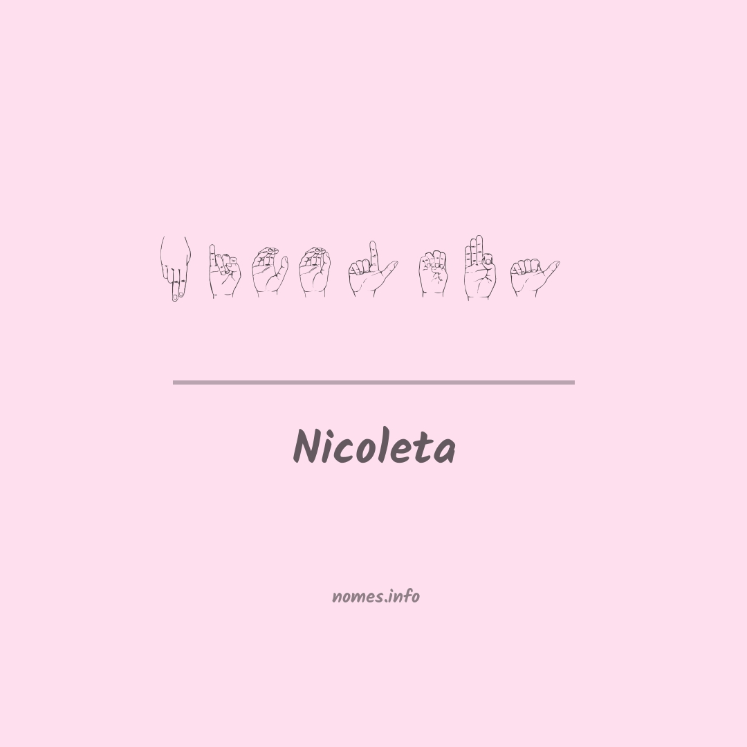 Nicoleta em Libras