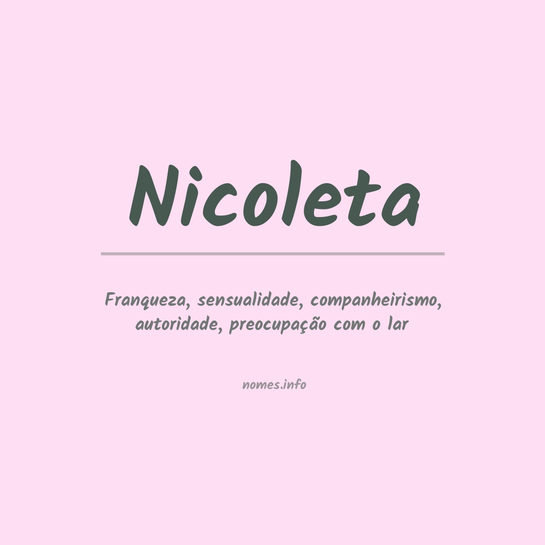 Significado do nome Nicoleta