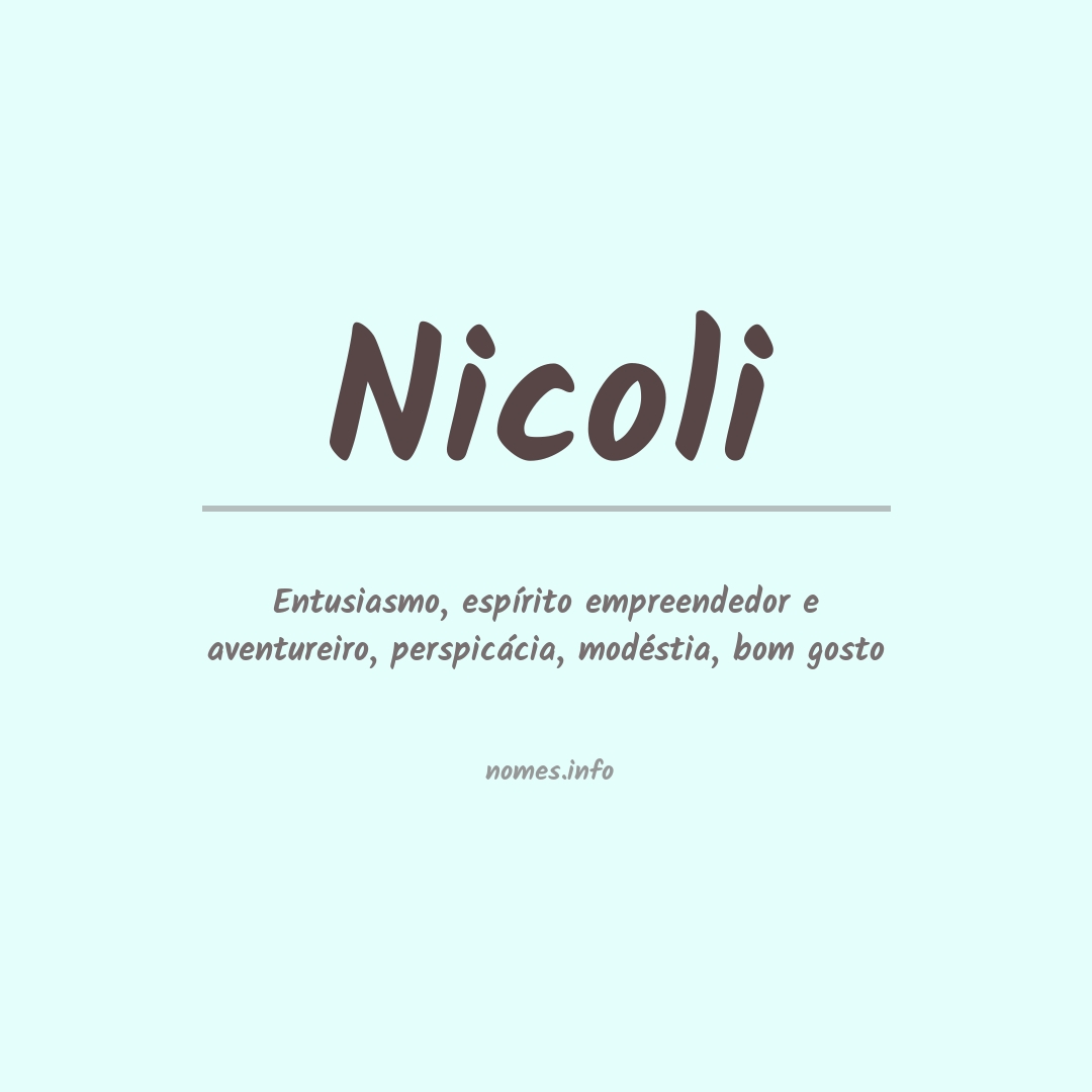 Significado do nome Nicoli
