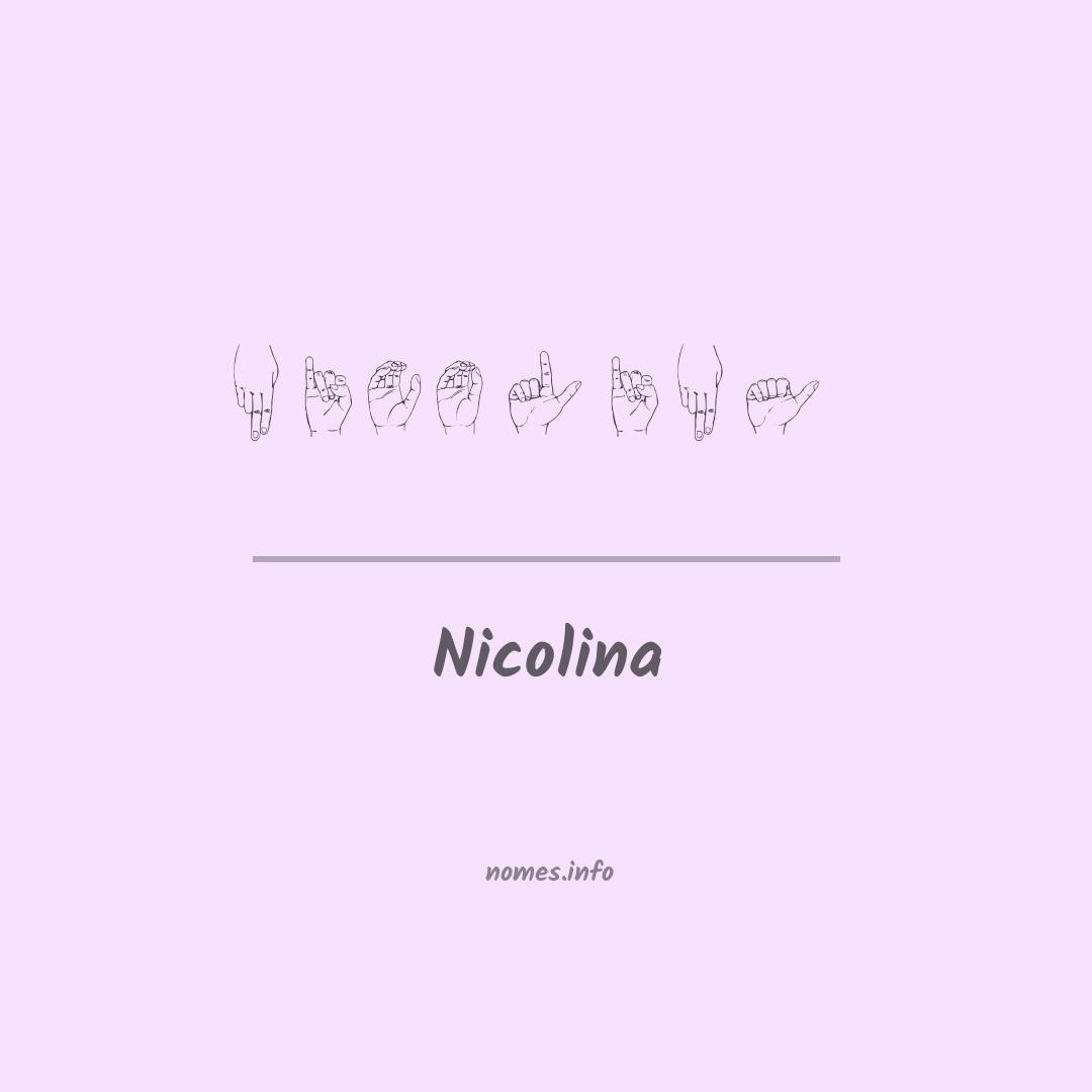 Nicolina em Libras Nicolina em Libras