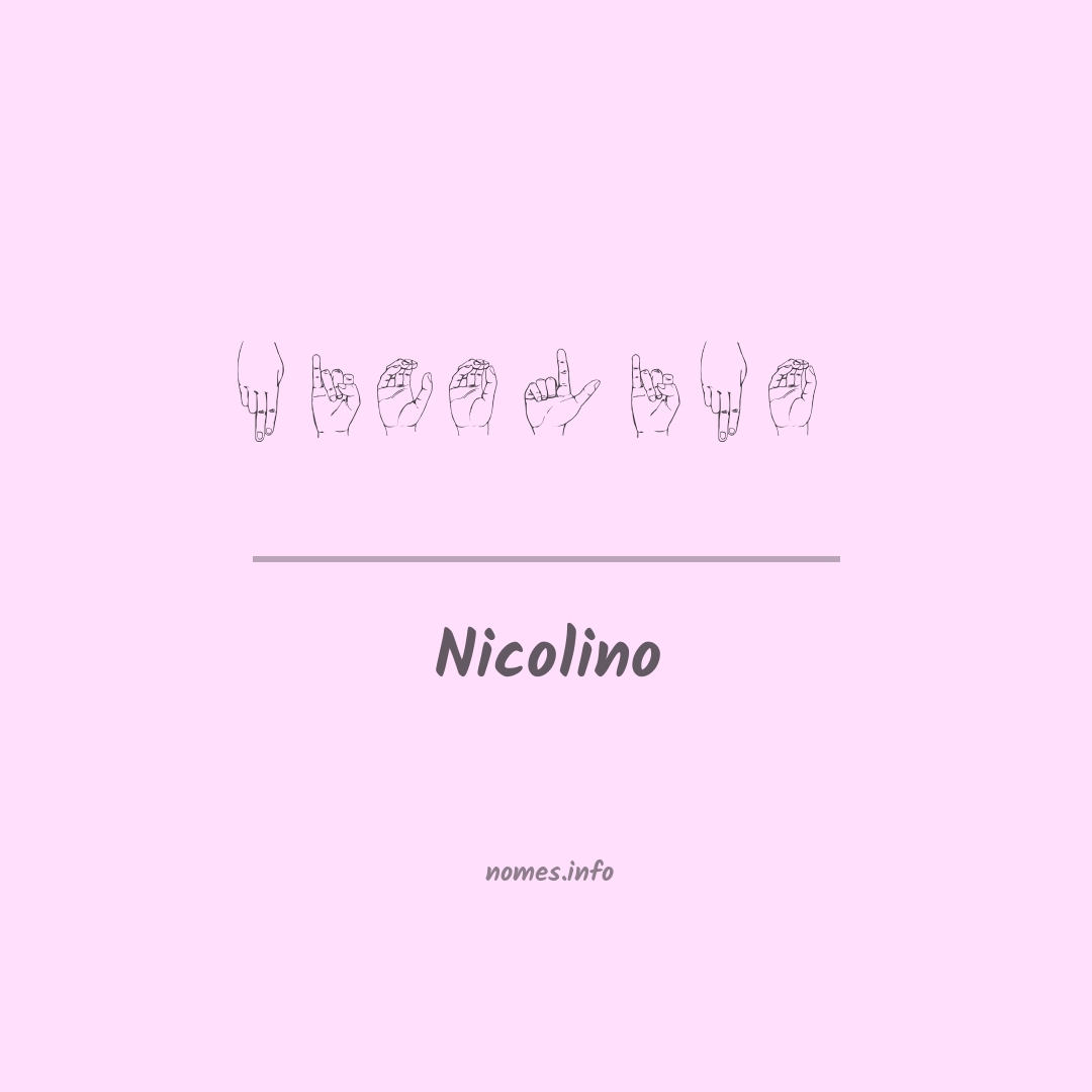 Nicolino em Libras
