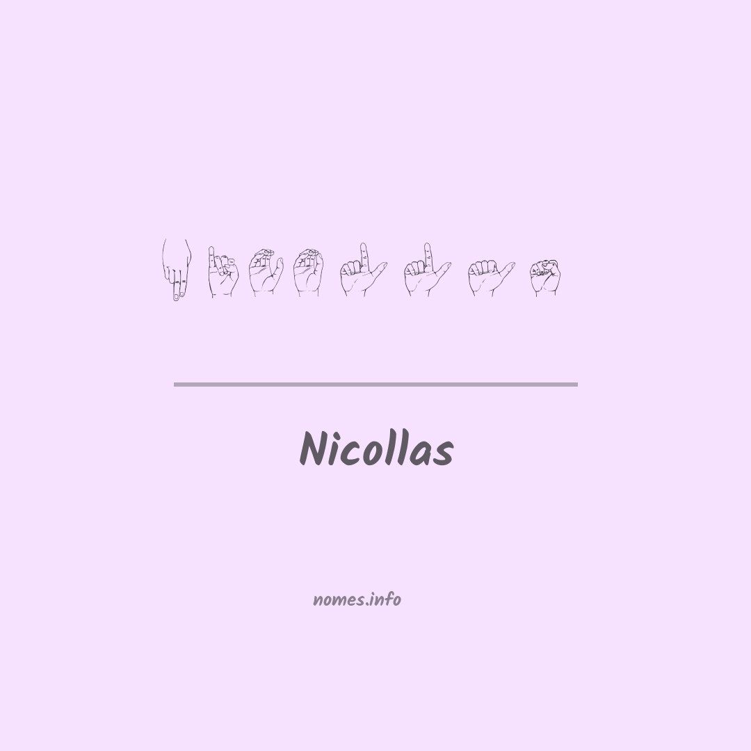 Nicollas em Libras