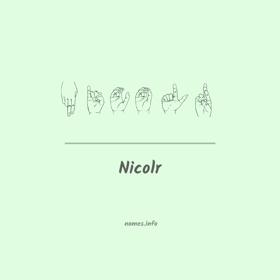 Nicolr em Libras