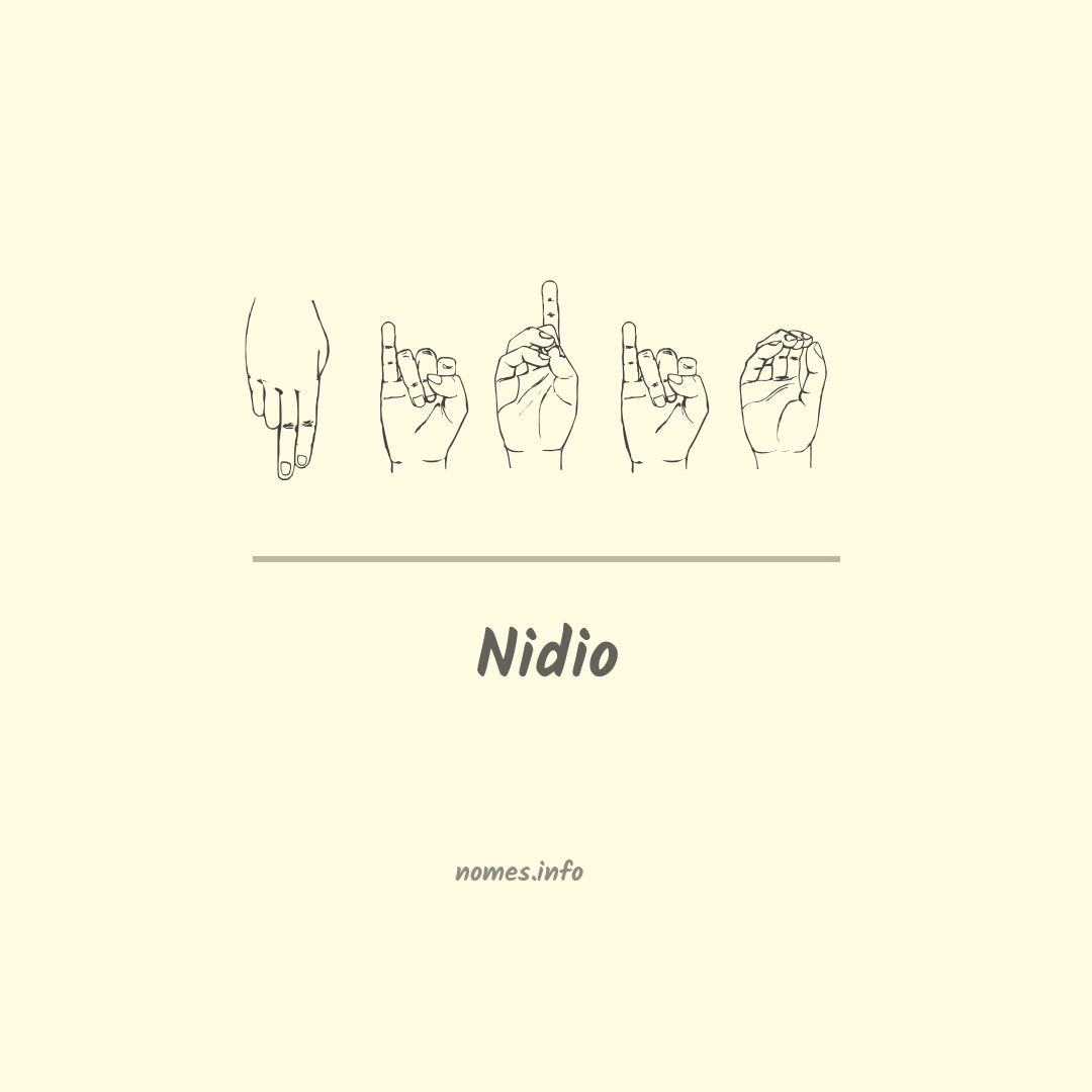 Nidio em Libras