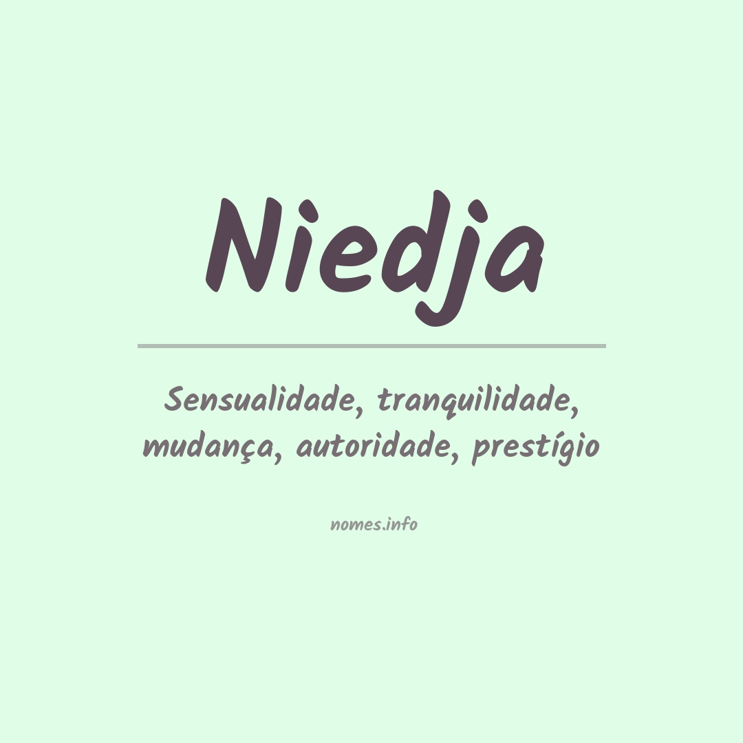 Significado do nome Niedja