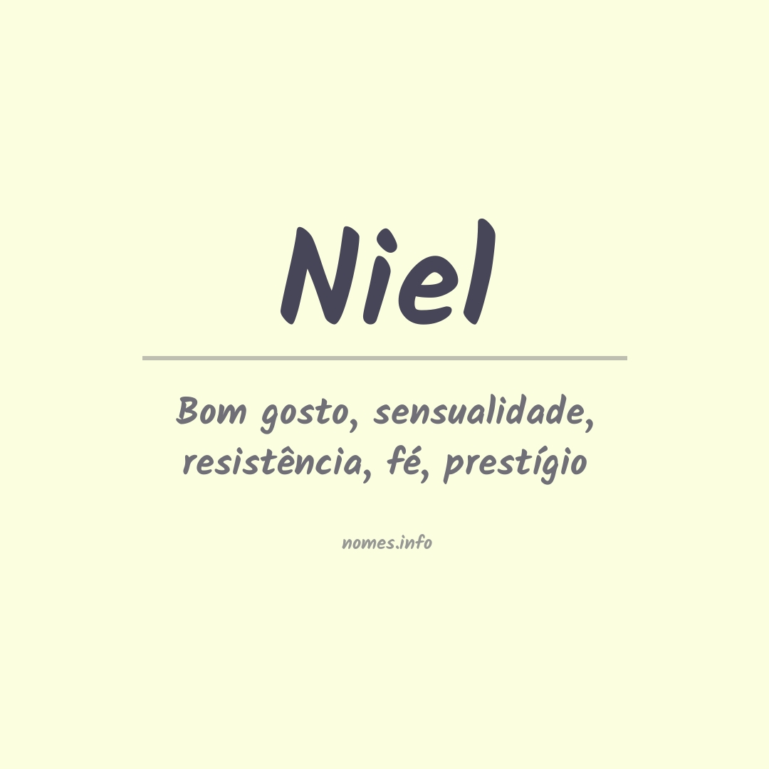 Significado do nome Niel