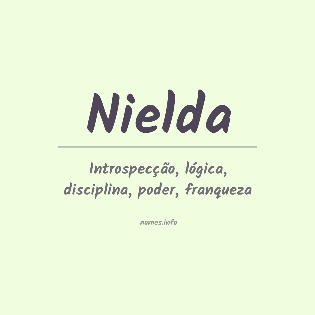 Significado do nome Nielda