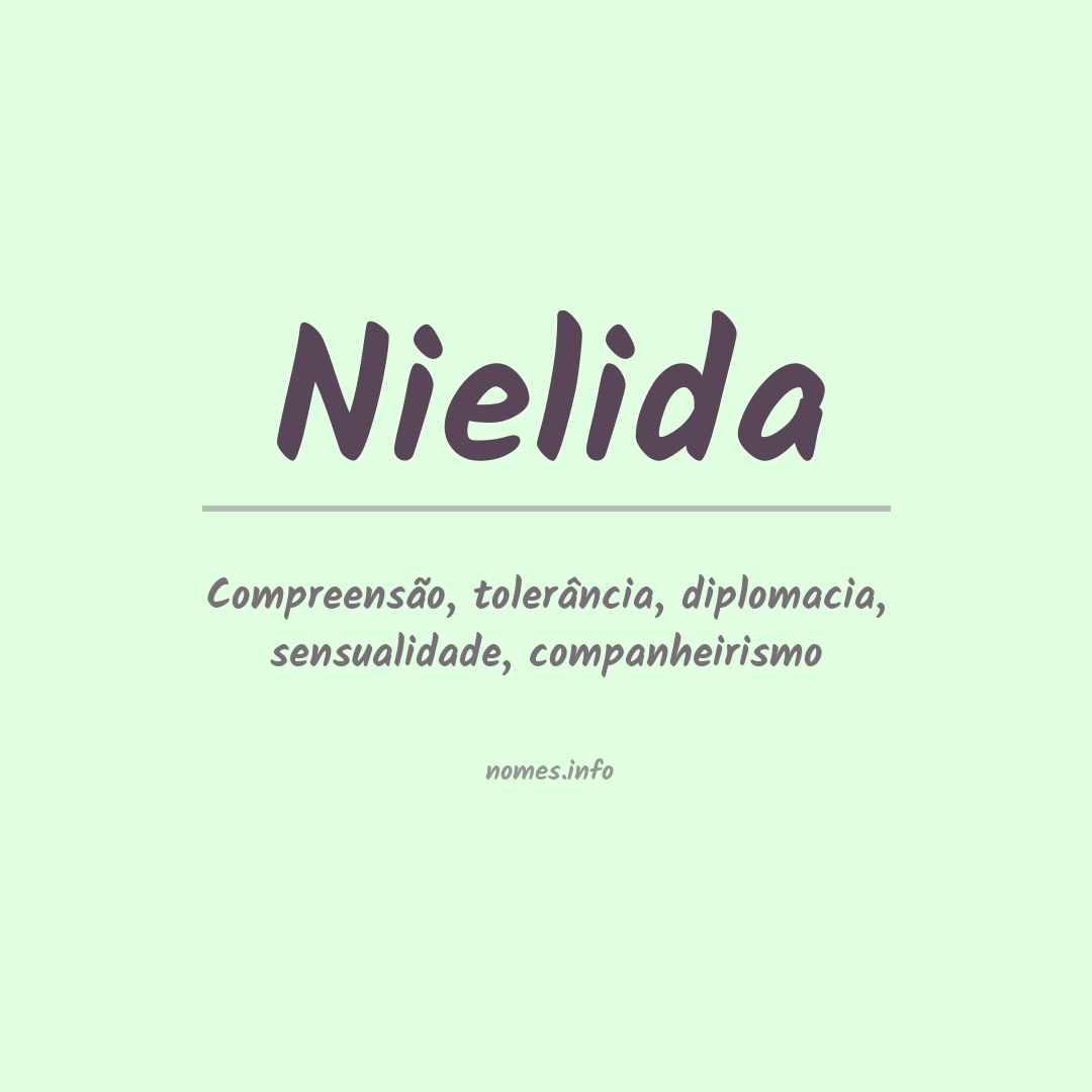 Significado do nome Nielida
