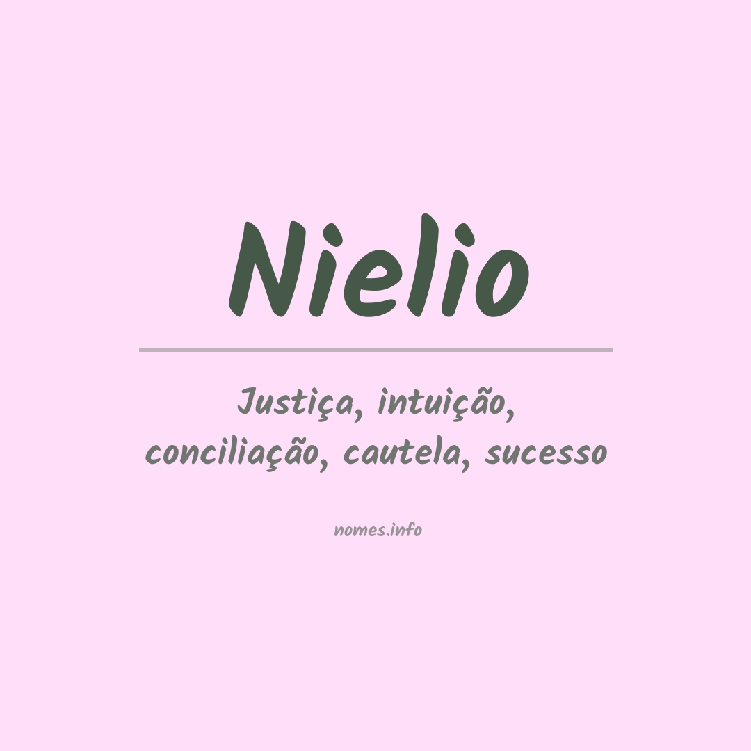 Significado do nome Nielio