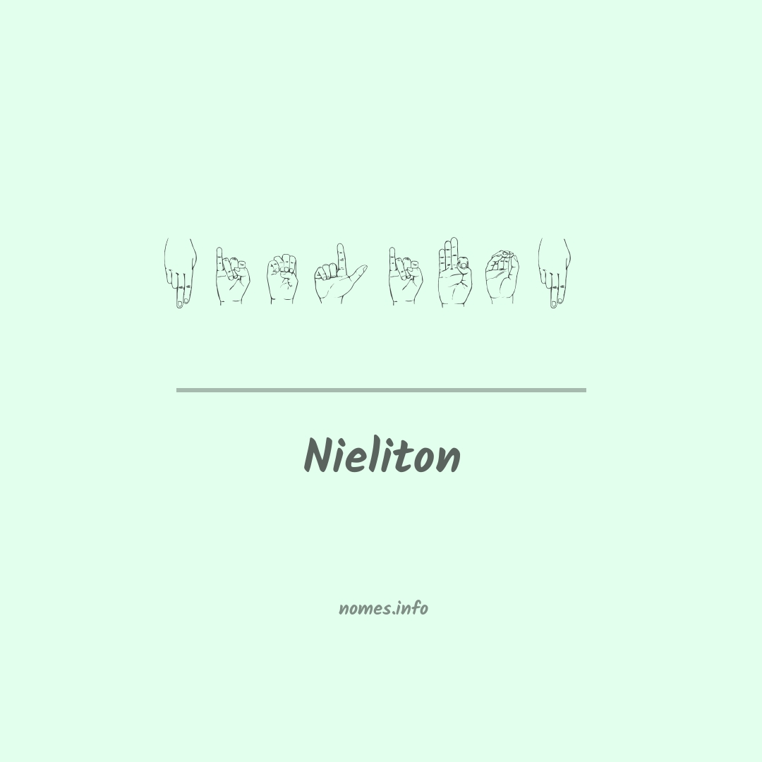 Nieliton em Libras